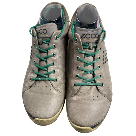 Ecco Men's Biom Yak Brown/Green Yak Leather Spikeless Golf Shoe EU 44/US 10-10.5 - Picture 2 of 9